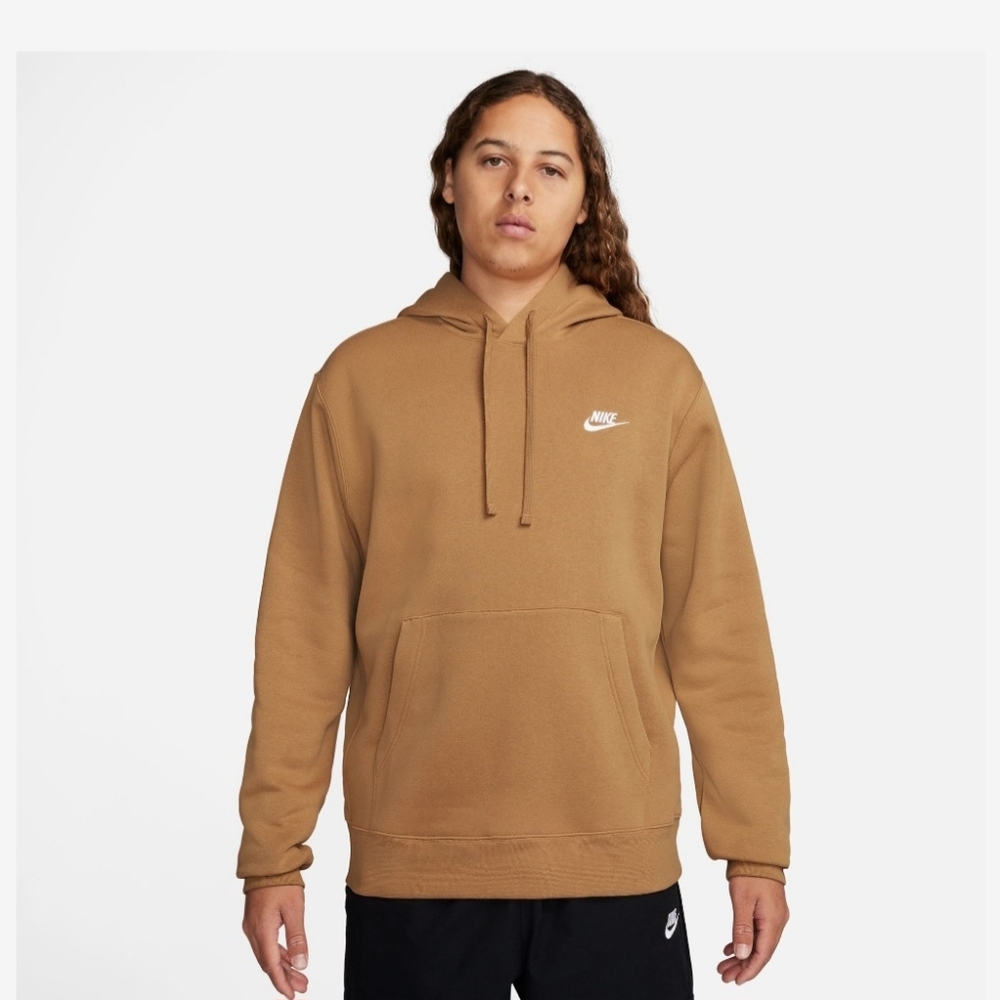 NIKE MEN'S CLUB PULLOVER HOODIE SIZE SMALL
